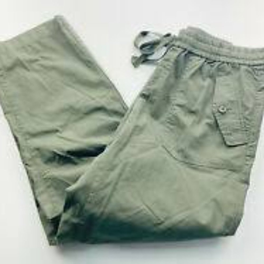 LOFT Green Cargo Pants Size 4 NWOT